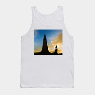 Norse explorer Leif Erikson outside Hallgrímskirkja Tank Top